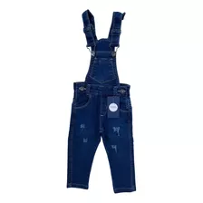 Jardineira Jeans Infantil Menino Tamanho 1 2 3 4 6 8 Anos