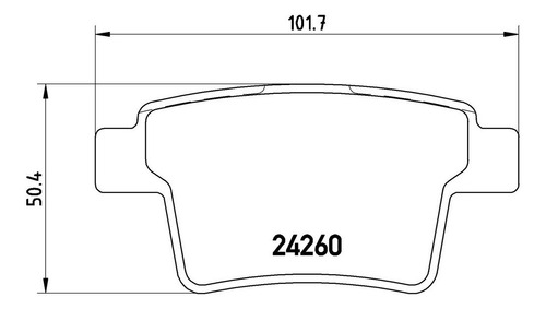 Balatas Traseras/ Ford Taurus Limited 2008-2009 Semimetlica Foto 2