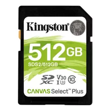 Tarjeta De Memoria Kingston Sds2/512gb Canvas Select 512gb