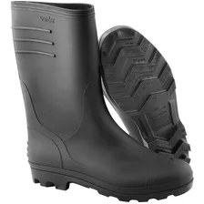 Bota Vonder Borracha Pvc Impermeável C. Medio Sf Preta