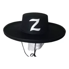 Sombrero El Zorro Bandido Fino Disfraz Elegante Halloween 30cm