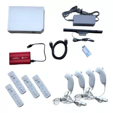 Nintendo Wii 4 Set De Controles, Disco Duro, Adaptador Hdmi