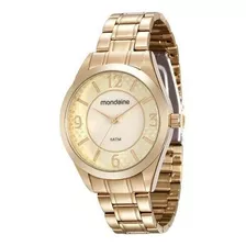 Relógio Mondaine Feminino Dourado Madrepérola 99013lpmvde1