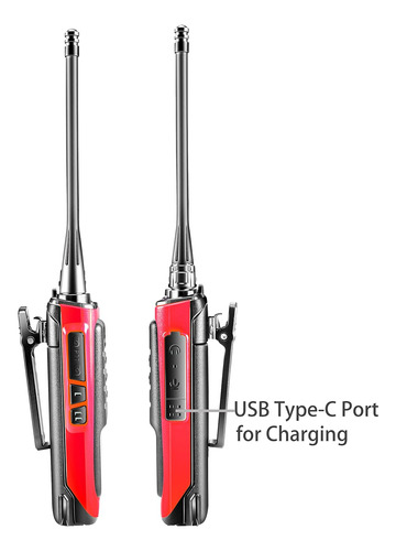 Radios Bidireccionales Recargables De Largo Alcance Con Auri Foto 5