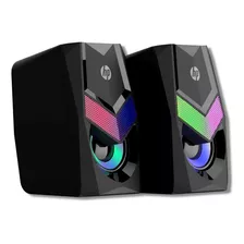 Parlante Usb Hp Multimedia Estereo Con Iluminación Rgb Dhe-6