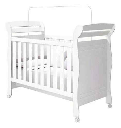 Haste Ferro Berço Americano Suporte Mosquiteiro Quarto Bebe Branco