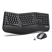 Teclado Y Ratón Inalámbricos Ergonómicos - Uhuru Uekm-20 Wir