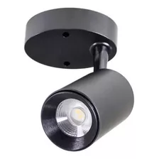 Spot Sobrepor Led 7w Para Teto E Parede Bivolt Delis Cor Preto 110v/220v