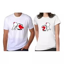 Camisetas De Casal Kit 2 Blusas Quebra Cabeças Minha Metade 