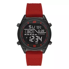 Reloj Hombre Skechers Kentwood Silicon R Color De La Correa Rojo