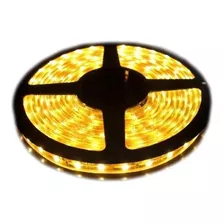 Tira Led Amarillo 5050 Exterior 5mts Led De Alto Brillo.