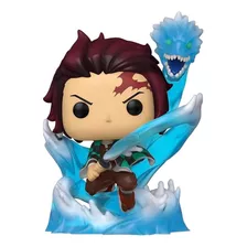 Figura De Acción Tanjiro Kamado Com Dragão Brilla En La Oscuridad 49680 De Funko Pop! Animation