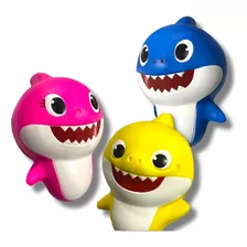 Squishy Jam Colección Baby Shark: 3 Personajes Apachurrables
