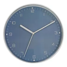 Reloj De Pared Redondo Blanco 30 X 30 X 4 Cm
