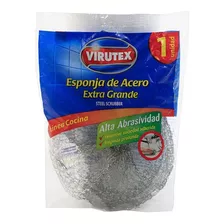 Esponja De Acero X1 Extra Grande Abrasiva Virutex