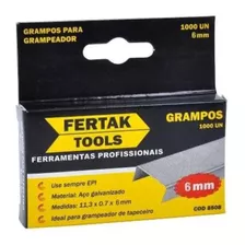 Grampo Grampeador Tapeceiro 5.000 Grampos 6mm 8mm 10mm 12mm