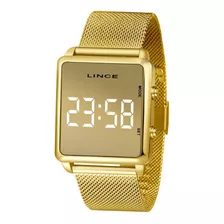 Relógio Lince Feminino Dourado Digital Mdg4619l
