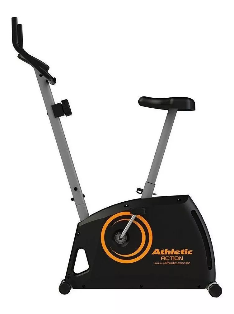 Bicicleta Ergométrica Athletic Action Vertical Preta/laranja