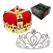 Royal Jewleled 2 Pack King.s And Queen.s Royal Crowns - Acce