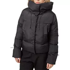 Campera Mujer Inflable Puffer Abrigada Capucha Impermeable