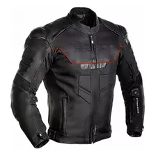 Jaqueta Moto Masculina Proteção Com Couro Texx Falcon V2 - G