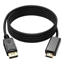 Cable 1.8m Convertidor Displayport A Hdmi Hd 1080p Dp Hdtv