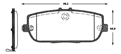 Pastilla De Freno Trasera Mazda Miata Usa  2.0 2014 Foto 3