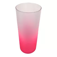 Copo Long Drink Degrade Pink Fluorescente 250 Ml 10 Und