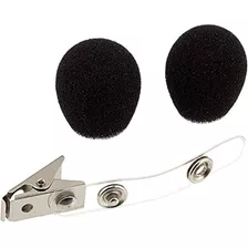 Shure Rk318ws Parabrisas De Espuma Negra Y Pinza Para Ropa P