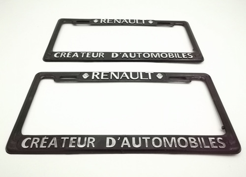 Par De Porta Placas Renault Clio Stepway Duster Kwid Kangoo  Foto 3