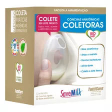 Concha Pós Parto Savemilk Base Rígida - Caixa C/2 Conchas