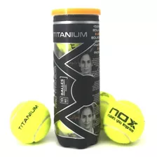 Pelotas De Padel Nox Pro Titanium X3 Pelotas