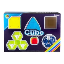 Kit Cubo Magico Com 6cubos P/ Esboçar Criatividade Cognitivo Cor Da Estrutura Colorido