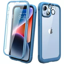 Funda Diaclara Para iPhone 14 Pro C/cubre Cam Pant Blue