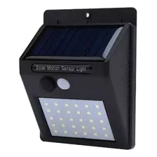 Luminária 30 Leds Com Sensor De Presença Arandela Solar