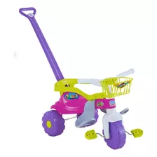 Triciclo Infantil Motoca Velotrol Ultra Menina Com Cestinha