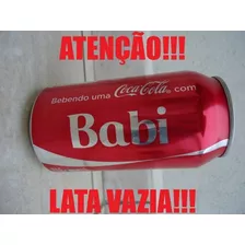 Lata Coca Cola Vazia Com Nome - Babi