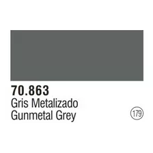 Tinta Gunmetal Grey 70863 Model Color Vallejo Modelismo