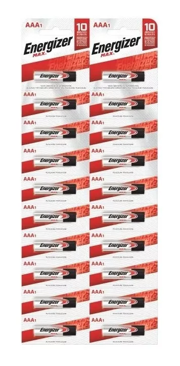 Pilas Aaa Energizer Max Blister X 20 Unidades