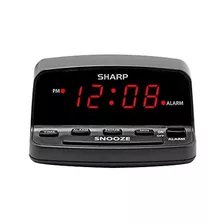 Reloj Despertador Digital Sharp Con Controles Estilo Teclado