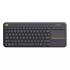 Teclado Sem Fio Logitech K400 Plus Qwerty Português Preto