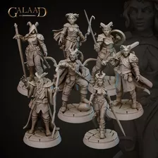 Tieflings Impresion 3d Resina 8k Para Rol, Wargaming