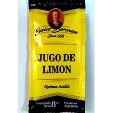 Jugó De Limon Sobres X 200 U De 8cc Individual