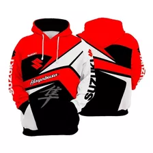 Moletom Suzuki Hayabuusa Red Moto Gp Casual Ref0325