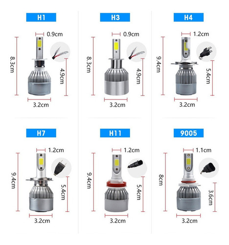 Kit Faros Delanteros Led Luz Alta Y Luz Baja Chevrolet A Foto 10