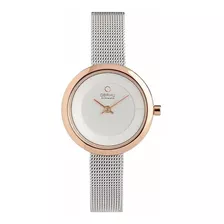 Reloj Mujer Obaku V146 Cuarzo Pulso Plateado En Acero