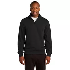 1/4 Zip Sudadera Xxl Negro Sport-tek Hombres.