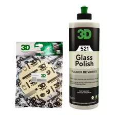 Kit Pulido De Vidrios Glass Polish 500ml + Pad Fieltro 5 3d