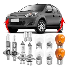 Kit Lampada Farol Lanterna Fiesta Hatch 2008 A 14 Comum Jogo