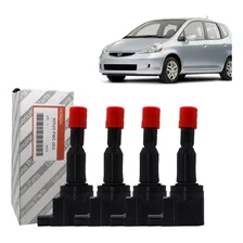 4x Bobinas De Ignição Honda Fit 1.5 2003 A 2008 Cm11110 